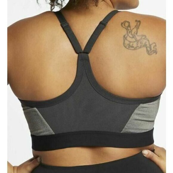 Nike BQ0974 091 Women's Indy Plus Sz 2XL Gray Dri-FIT Light Support Sports Bra - Picture 6 of 6